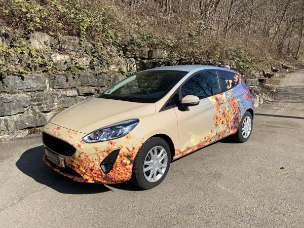 Ford Fiesta mit Digitaldruck